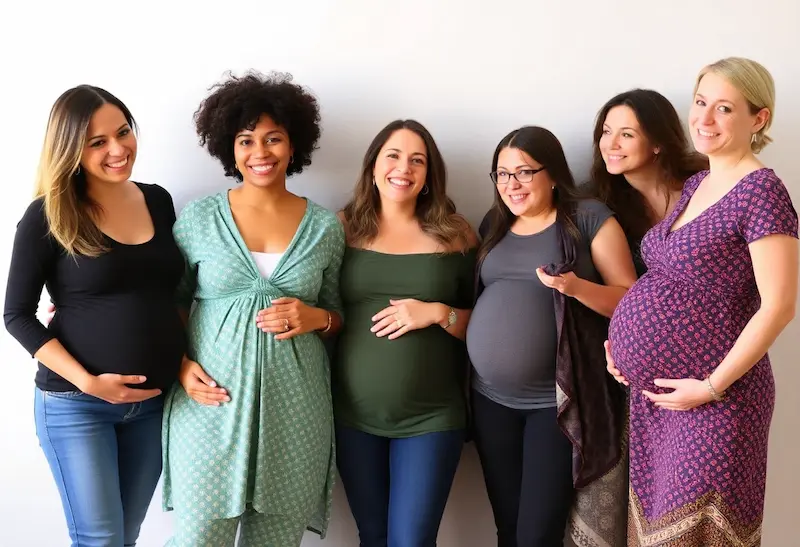 Cinq femmes enceintes partageant leurs expériences sur l'Anémie ferriprive pendant la grossesse